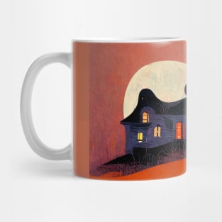 Spooky Halloween Haunted Houses Mug